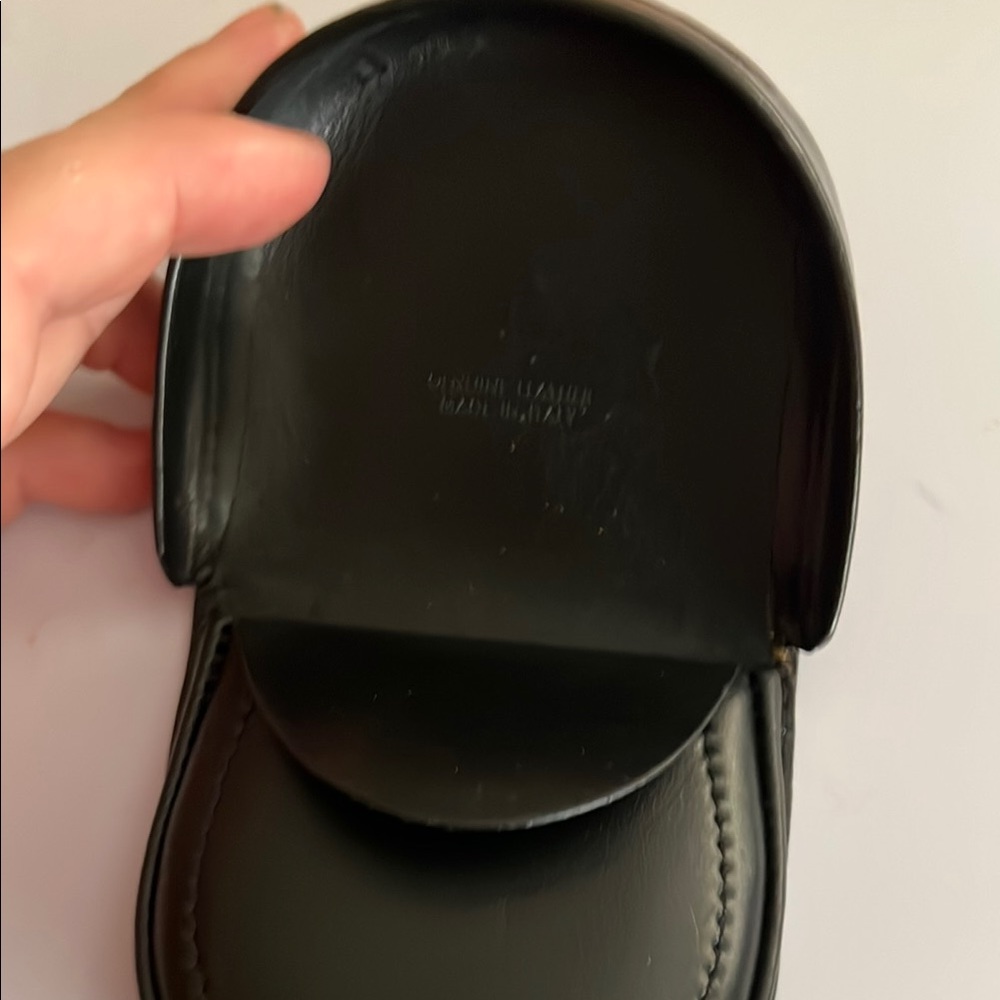 Elegant Black Leather Pouch